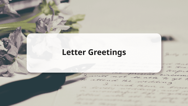 Letter Greetings Examples Letter Greetings for Work Emails, Cover Letters with Examples
