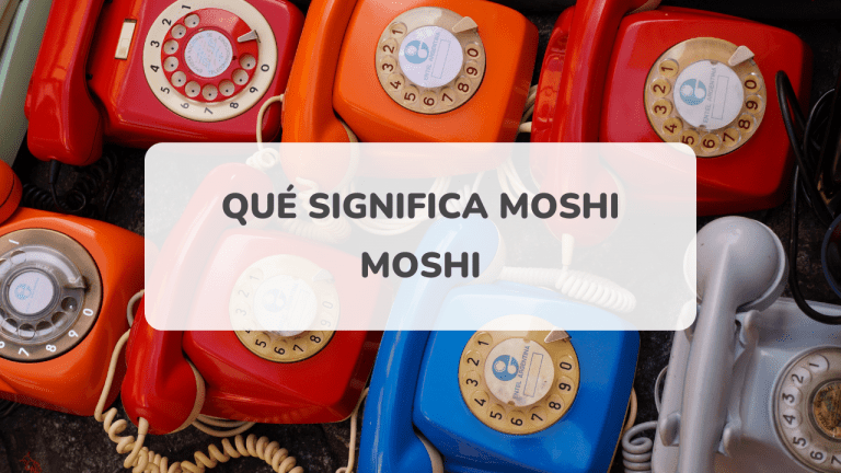 Qu significa "moshi moshi" y cul es su origen